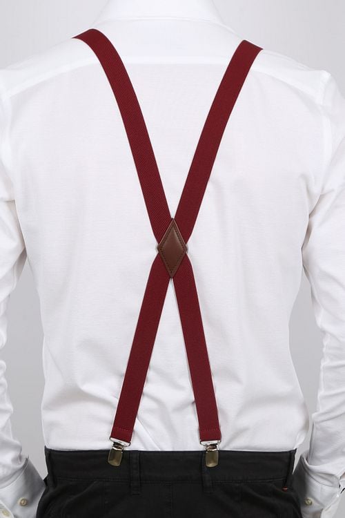 Suitable Suspenders X-Model Bordeaux Model / Achterkant