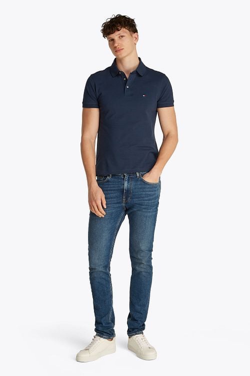 Tommy Hilfiger 1985 Polo Navy Model / Voorkant