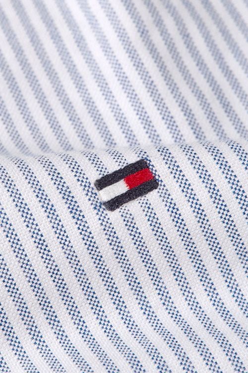 Tommy Hilfiger Chemise Oxford Rayures Bleu Clair Product / Detail