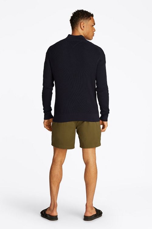 Tommy Hilfiger Racking Half-Zip Structure Navy Model / Achterkant