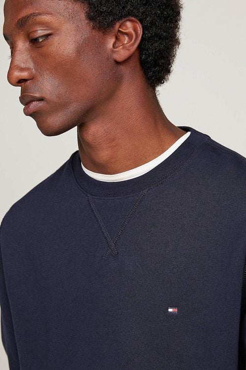 Tommy Hilfiger Sweater Essential Navy Model / Detail