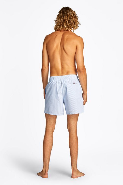 Tommy Hilfiger Swimshorts Stripes Light Blue Model / Achterkant