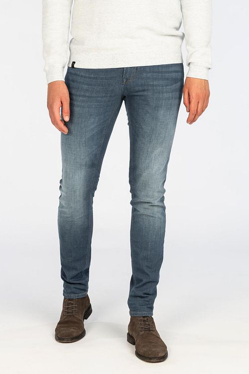 Vanguard Jean V85 Scrambler Coupe Slim Bleu Model / Voorkant