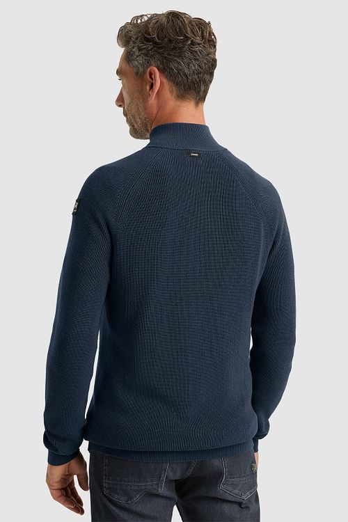Vanguard Pullover Half Zip Navy Model / Achterkant