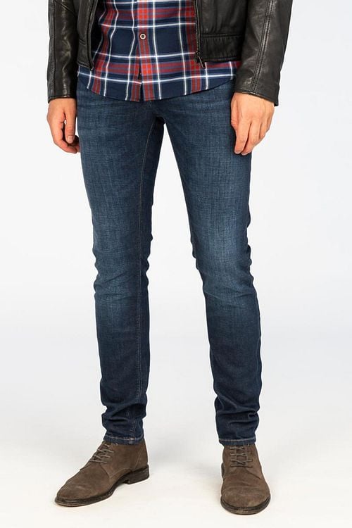 Vanguard V85 Scrambler Jeans SF Navy Model / Voorkant