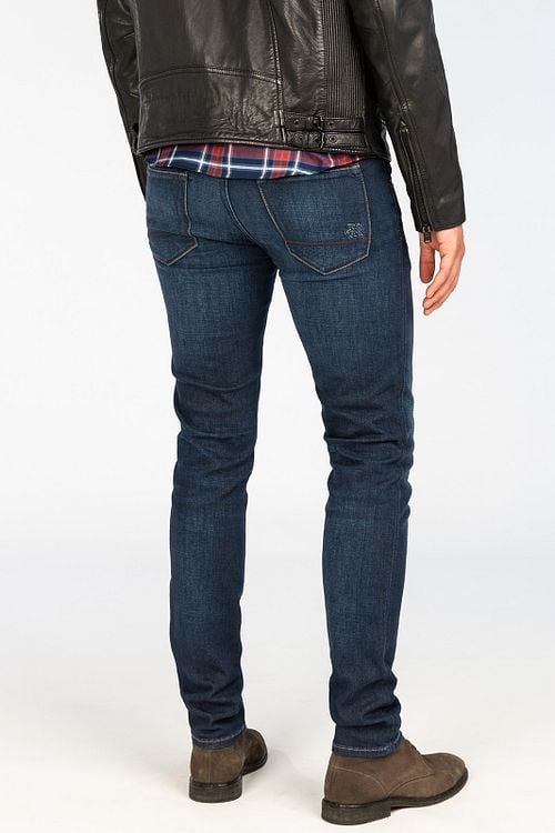 Vanguard V85 Scrambler Jeans SF Navy Model / Achterkant