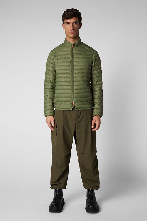 Save The Duck Veste Alex Vert Olive Model / Voorkant