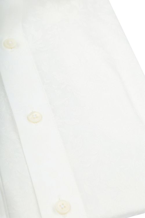 Olymp Luxor Shirt Flower Ton-Sur-Ton Off White Product / Detail