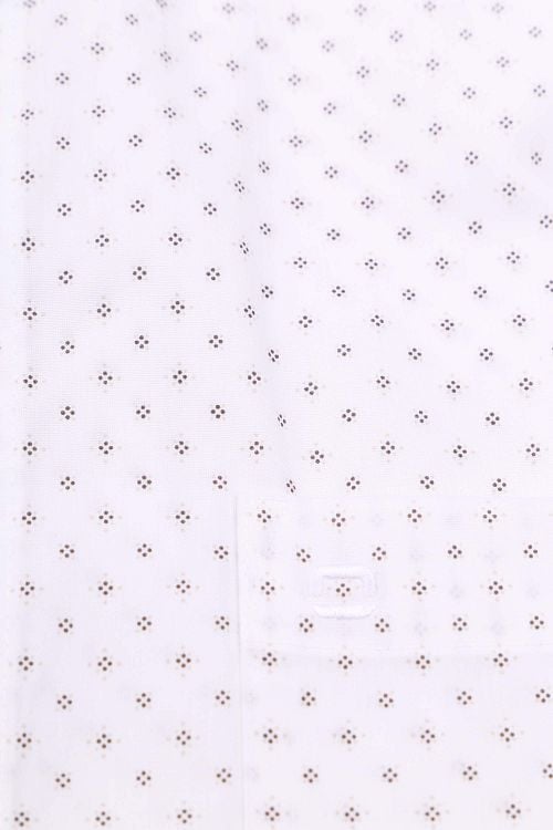 Olymp Luxor Overhemd Print Wit Product / Detail