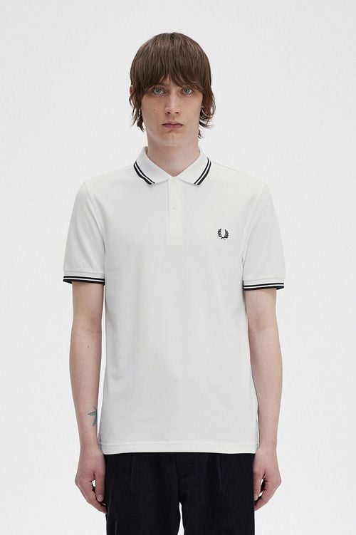 Fred Perry Polo Shirt M3600 White Model / Voorkant
