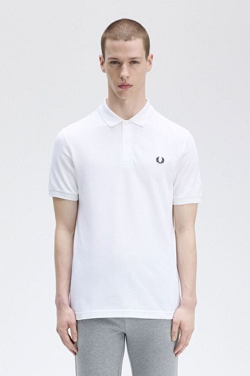 Fred Perry Poloshirt White Model / Voorkant