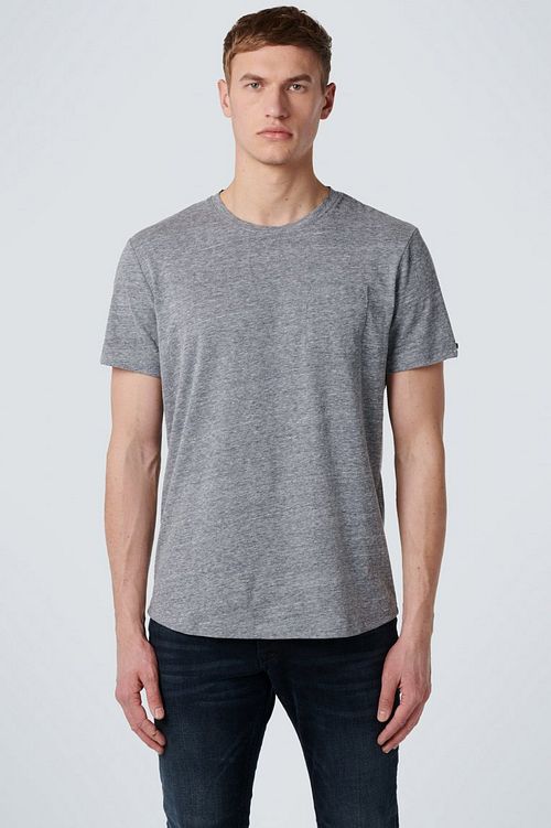 No Excess T-Shirt Recycle Grau Model / Voorkant