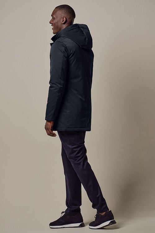 Profuomo Magnet Coat Navy Model / Achterkant
