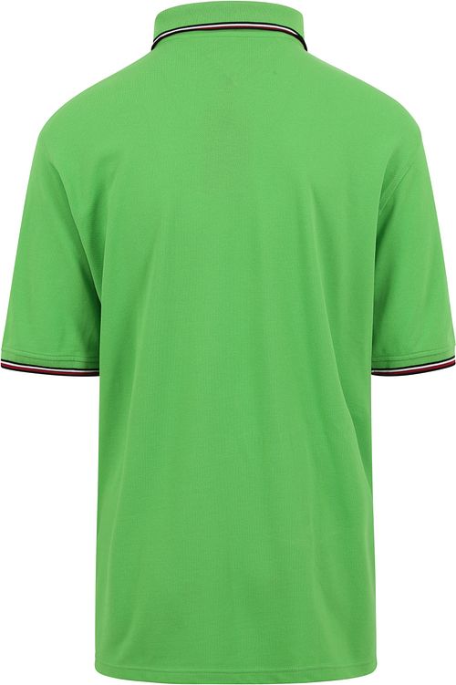 Tommy Hilfiger 1985 Tripped Polo Shirt Bright Green Product / Achterkant