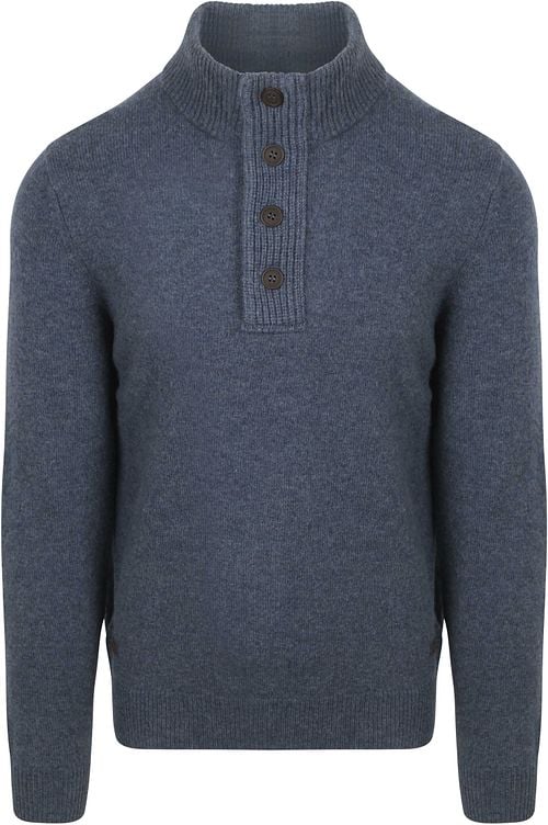 Barbour Mocker Pullover Wolle Indigo