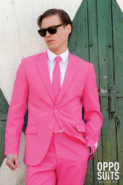 OppoSuits Mr Pink Kostüm Model / Voorkant
