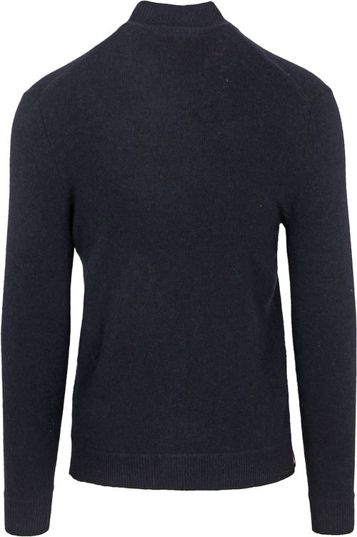 Superdry Henley Essential Half Zip Navy Product / Achterkant