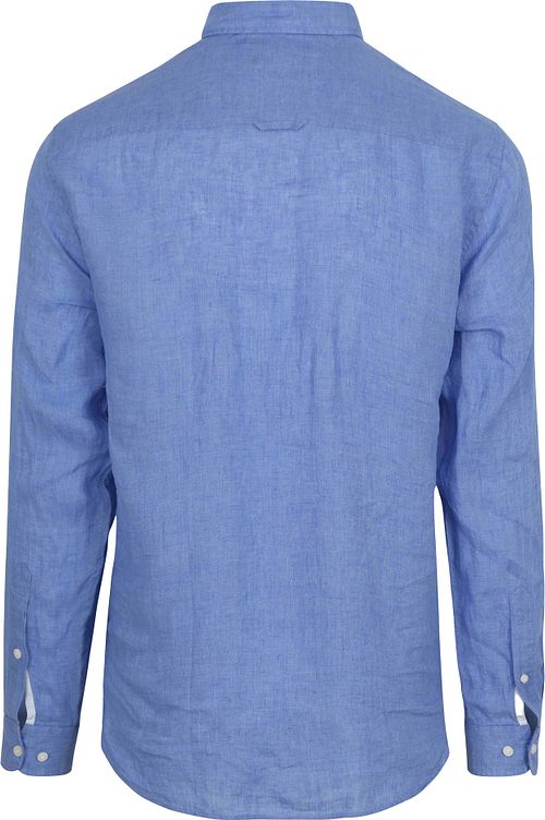 Tommy Hilfiger Shirt Linen Blue Product / Achterkant