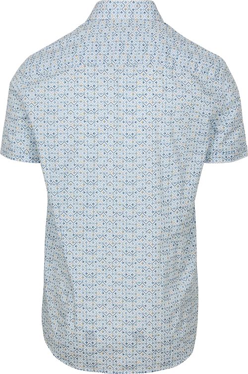 State Of Art Short Sleeve Shirt Print Light Blue Product / Achterkant