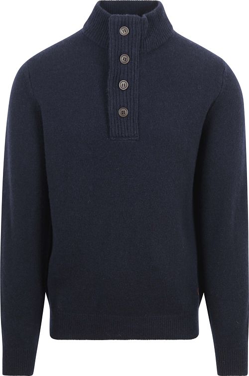 Barbour Sweater Laine Patch Marine Product