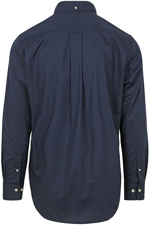 Gant Casual Shirt Poplin Navy Product / Achterkant