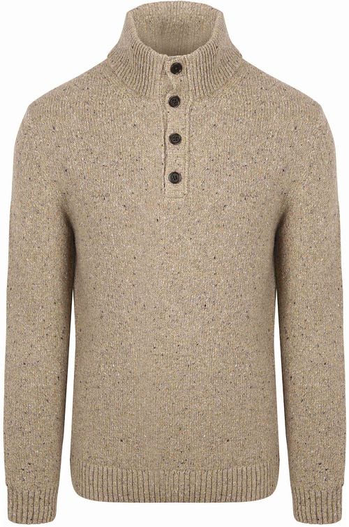 Gant Mocker Pullover Wool Blend Sand