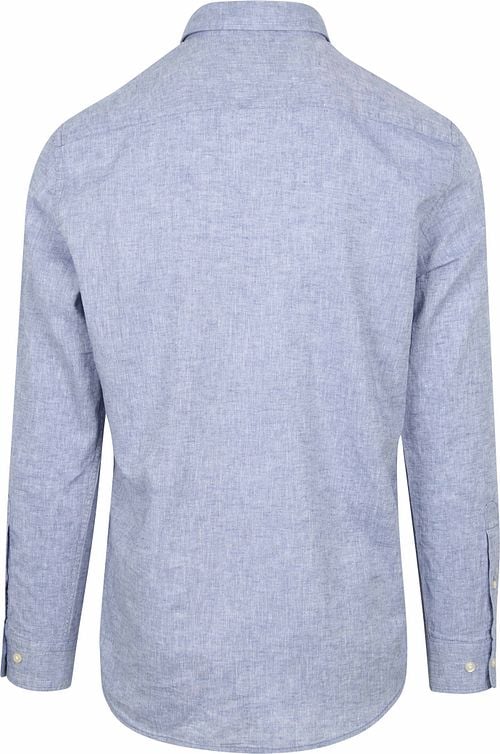 McGregor Hemd Linnen Blend Vintage Blauw Product / Achterkant