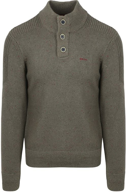 NZA Pullover Mocker Conor Melange Armeegrau Product