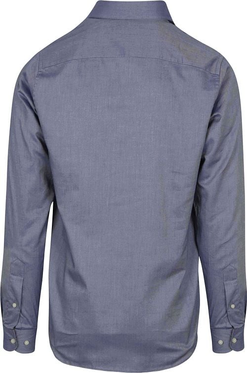 Steppin' Out Hemd Oxford Melange Blau Product / Achterkant
