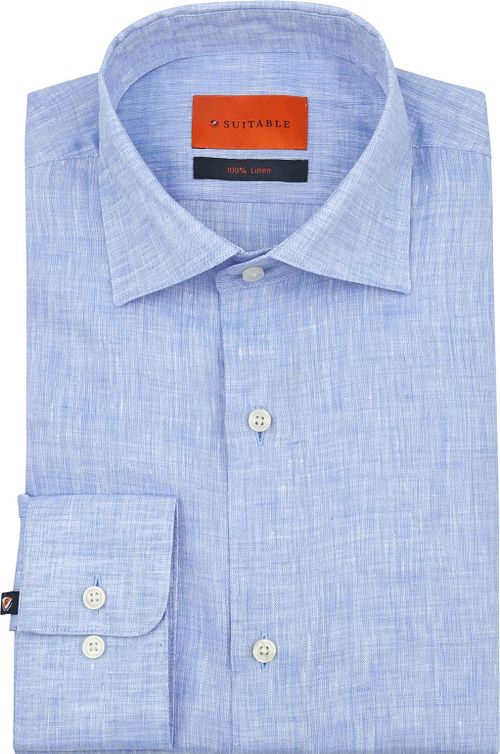 Suitable Chemise Lin Bleu Clair Model / Voorkant