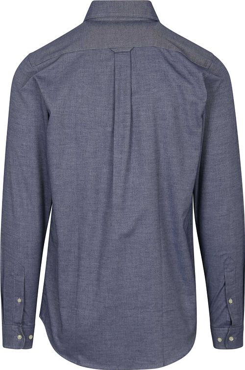 Steppin' Out Hemd Twill Blau Product / Achterkant