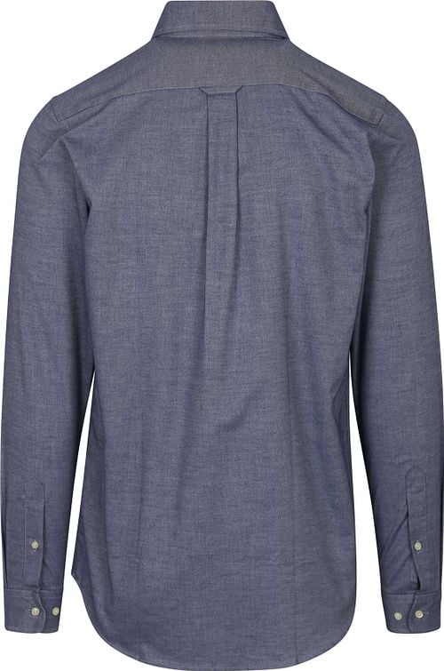 Steppin' Out Shirt Twill Blue Product / Achterkant
