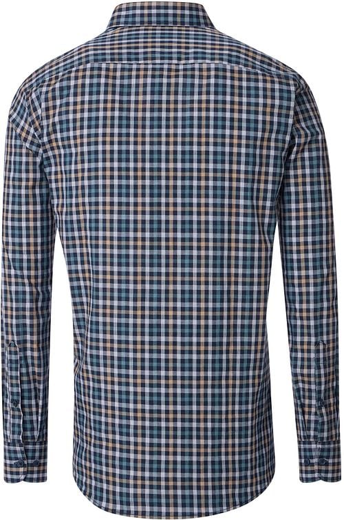 Casa Moda Overhemd Ruiten Navy Multicolour Product / Achterkant