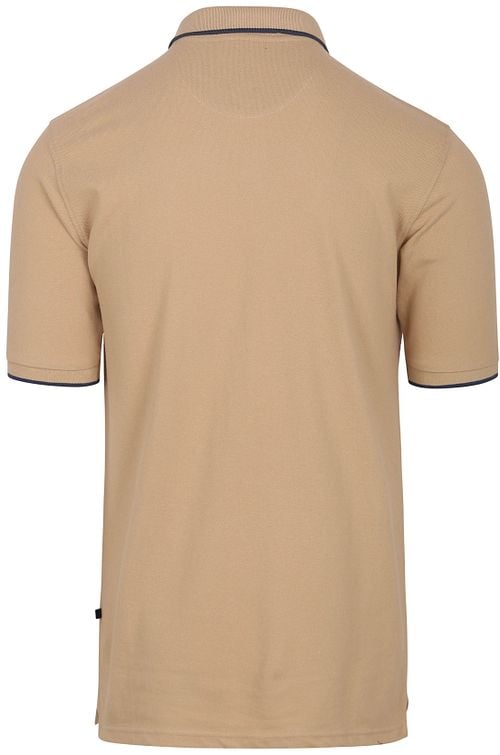 Suitable Respect Polo Tip Ferry Beige Product / Achterkant