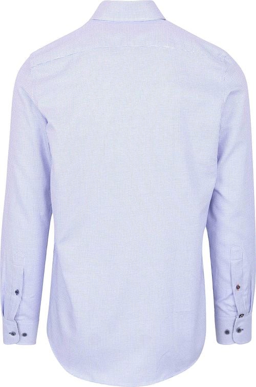 Suitable Twill Hemd Druckmuster Hellblau Product / Achterkant