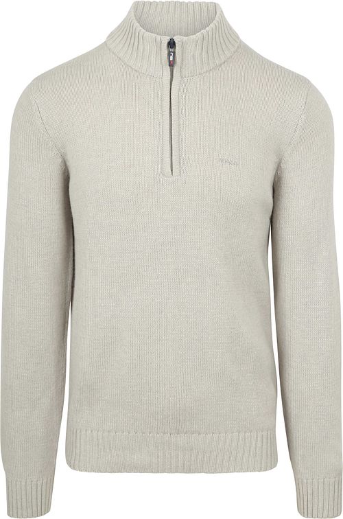 NZA Half Zip Sweater Wool Mix Adan Greige Product