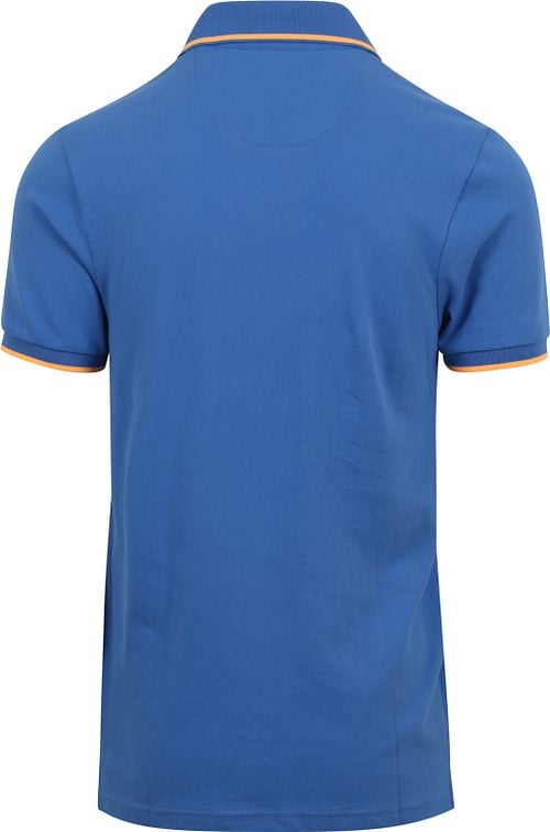 Suitable Fluo B Poloshirt Blau Product / Achterkant