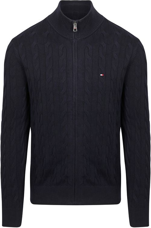 Tommy Hilfiger Strickjacke Zip Cable Navy Product