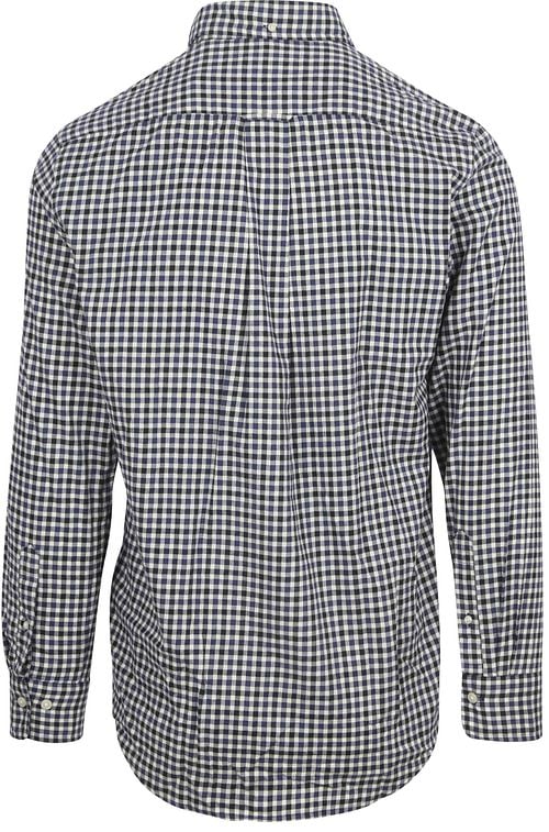 Gant Hemd Twill Gingham Navy Product / Achterkant