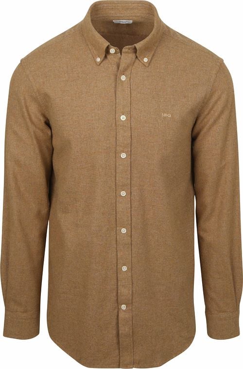 McGregor Overhemd Flanel Melange Camel