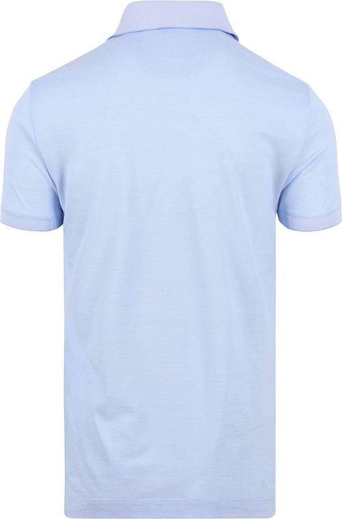 R2 Amsterdam Polo Shirt Light Blue Product / Achterkant