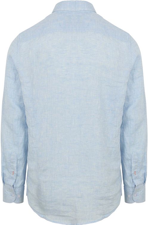 Suitable Hemd Leinen Hellblau Product / Achterkant