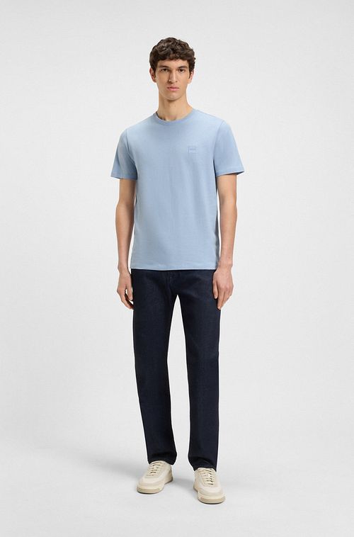 BOSS T-shirt Tales Bleu Open Model / Voorkant