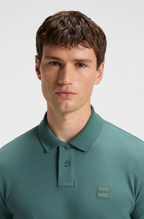 BOSS Passerby Poloshirt Dark Green Model / Detail
