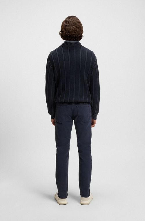 BOSS Trui Kaktus Navy Model / Achterkant