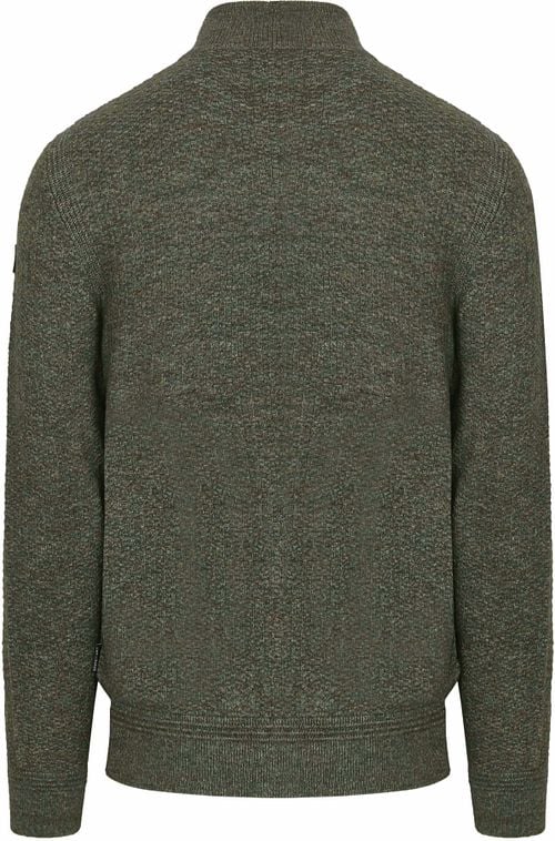 State Of Art Cardigan Structure Melange Green
