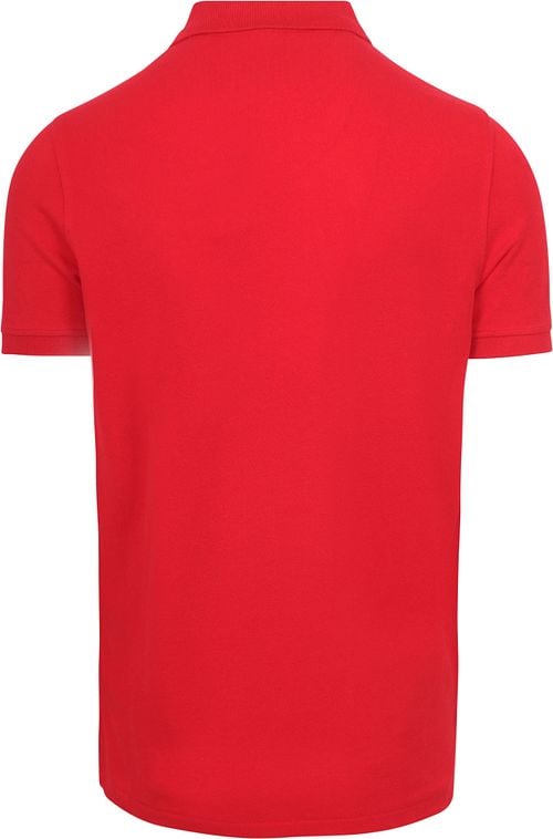 King Essentials The Rene Poloshirt Rood Product / Achterkant