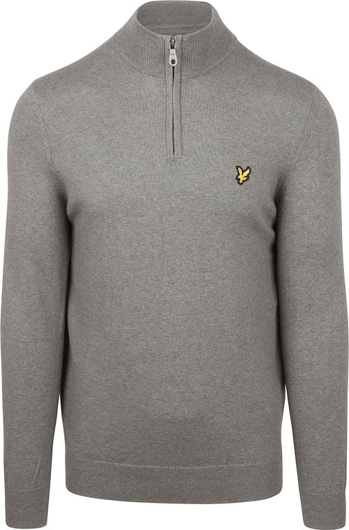 Lyle & Scott Half Zip Pullover Merino Wool Grey Product