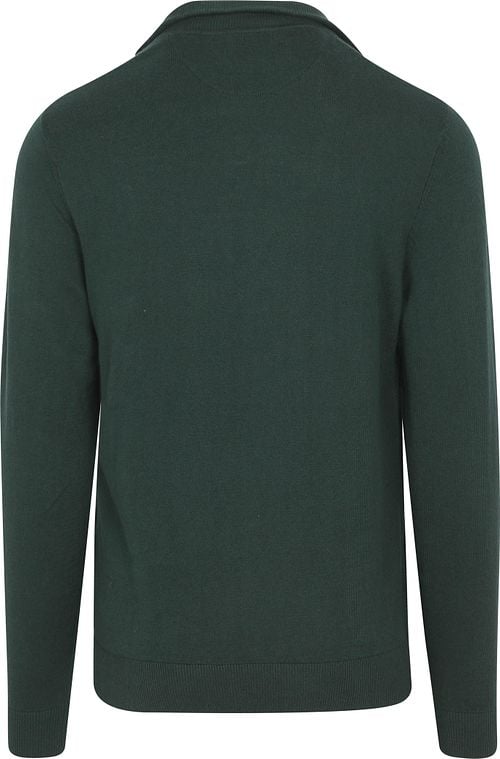 McGregor Half Zip Trui Merinowol Pine Groen Product / Achterkant