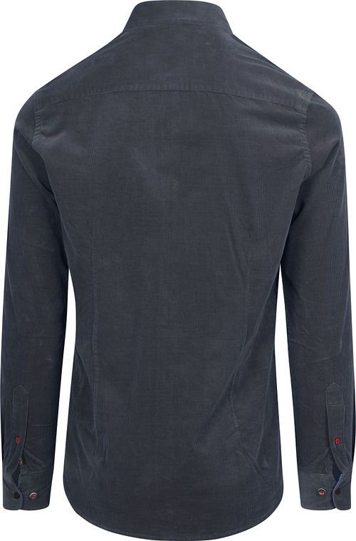 NZA Chemise Omar Fine Corduroy Marine Product / Achterkant
